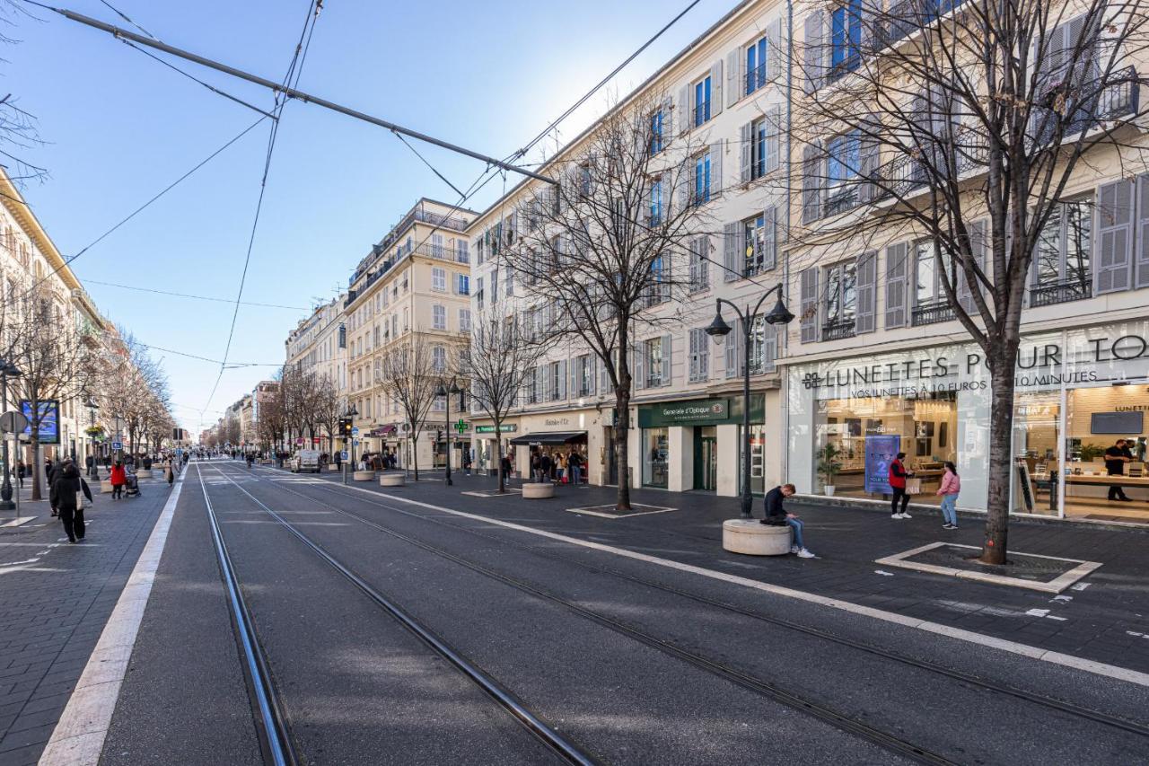 Jean Medecin Av - Large 2 Bdrs Central Ac Nizza Esterno foto